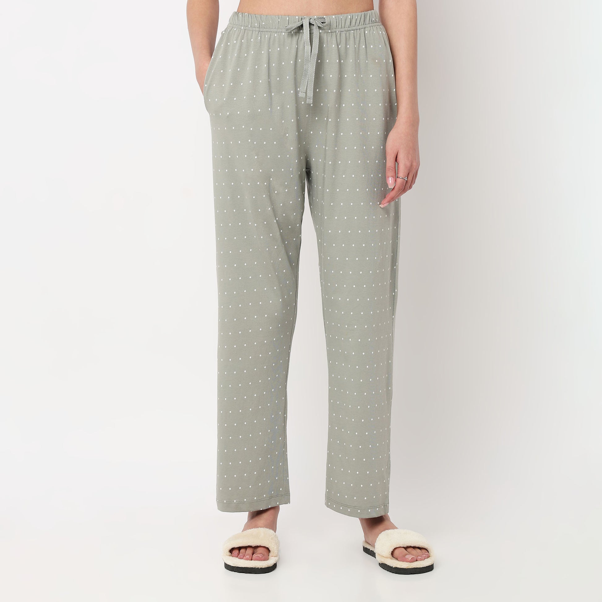  Polka Dot Cotton Lounge Pyjamas