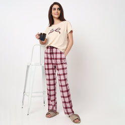 Cotton Checkered Lounge Pyjamas