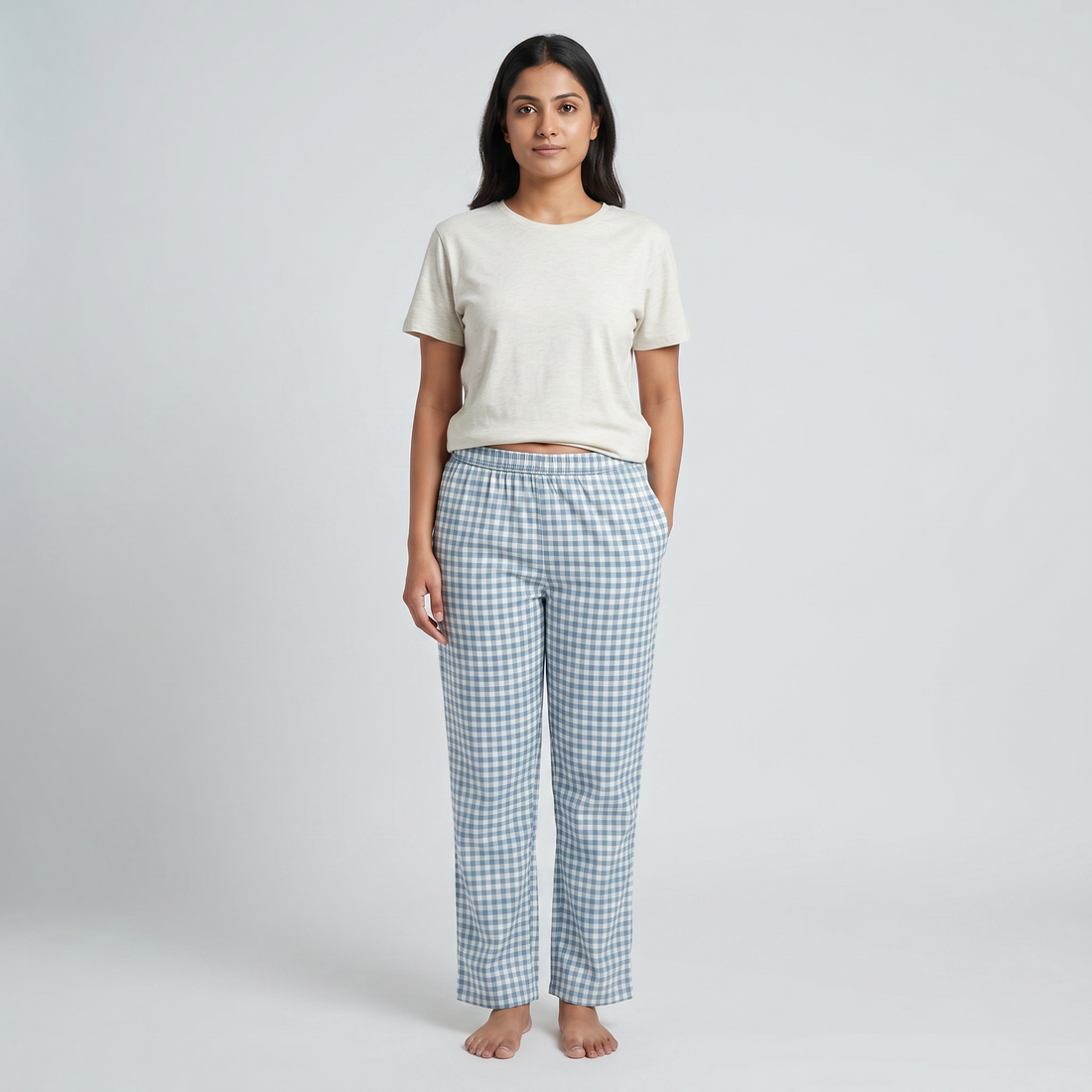 Cotton Checkered Lounge Pyjamas