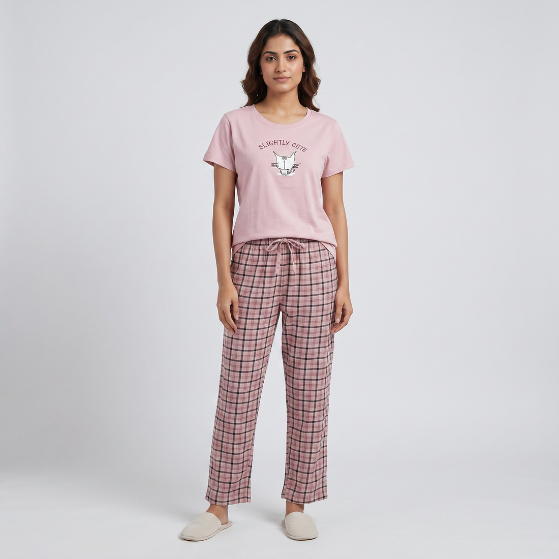Cotton Checkered Lounge Pyjamas