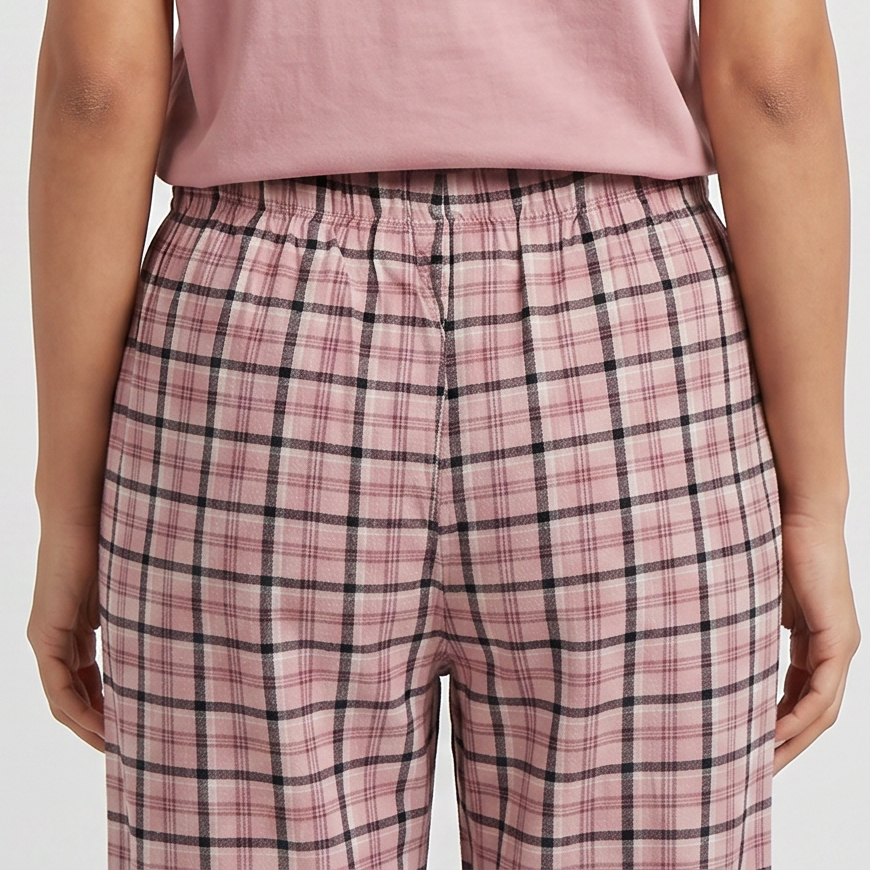 Cotton Checkered Lounge Pyjamas