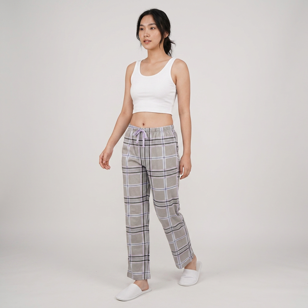 Cotton Checkered Lounge Pyjama