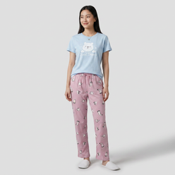 Relaxed Fit Abstract Sleepwear Pyjama