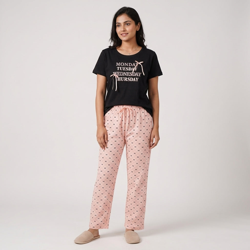 Cotton Printed Lounge Pyjama