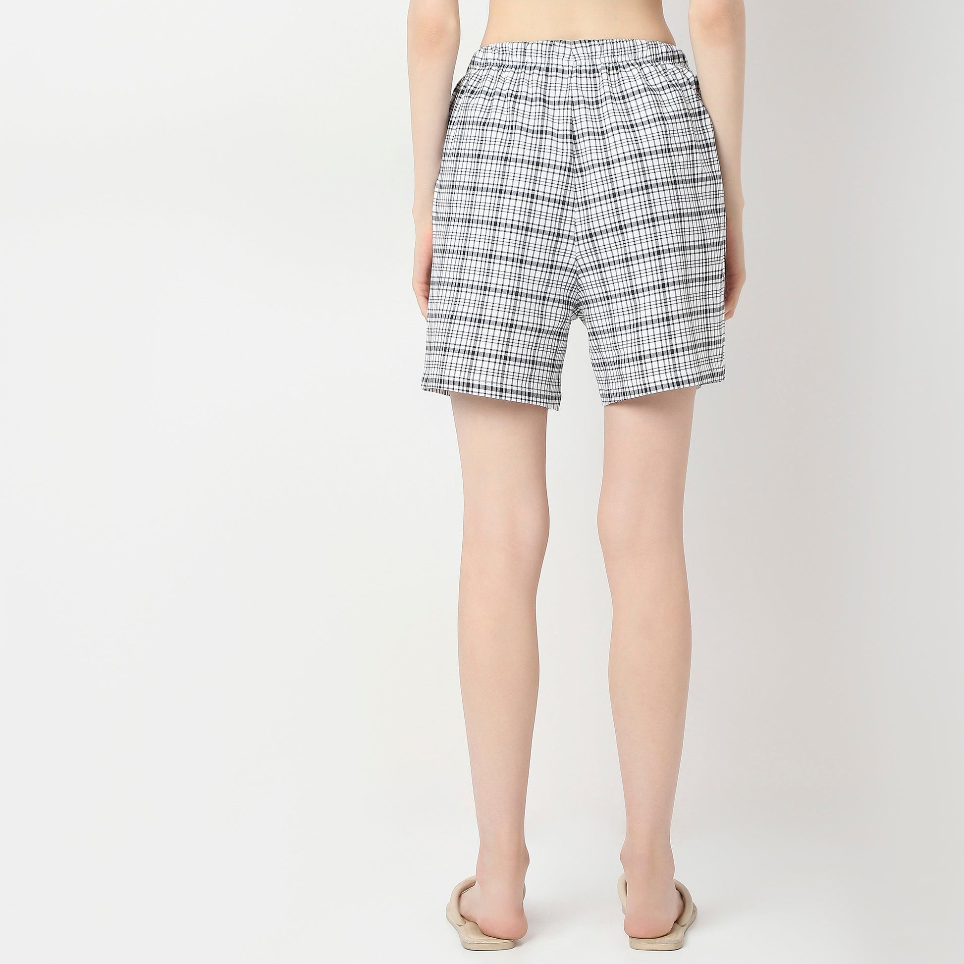 Printed Cotton Shorts