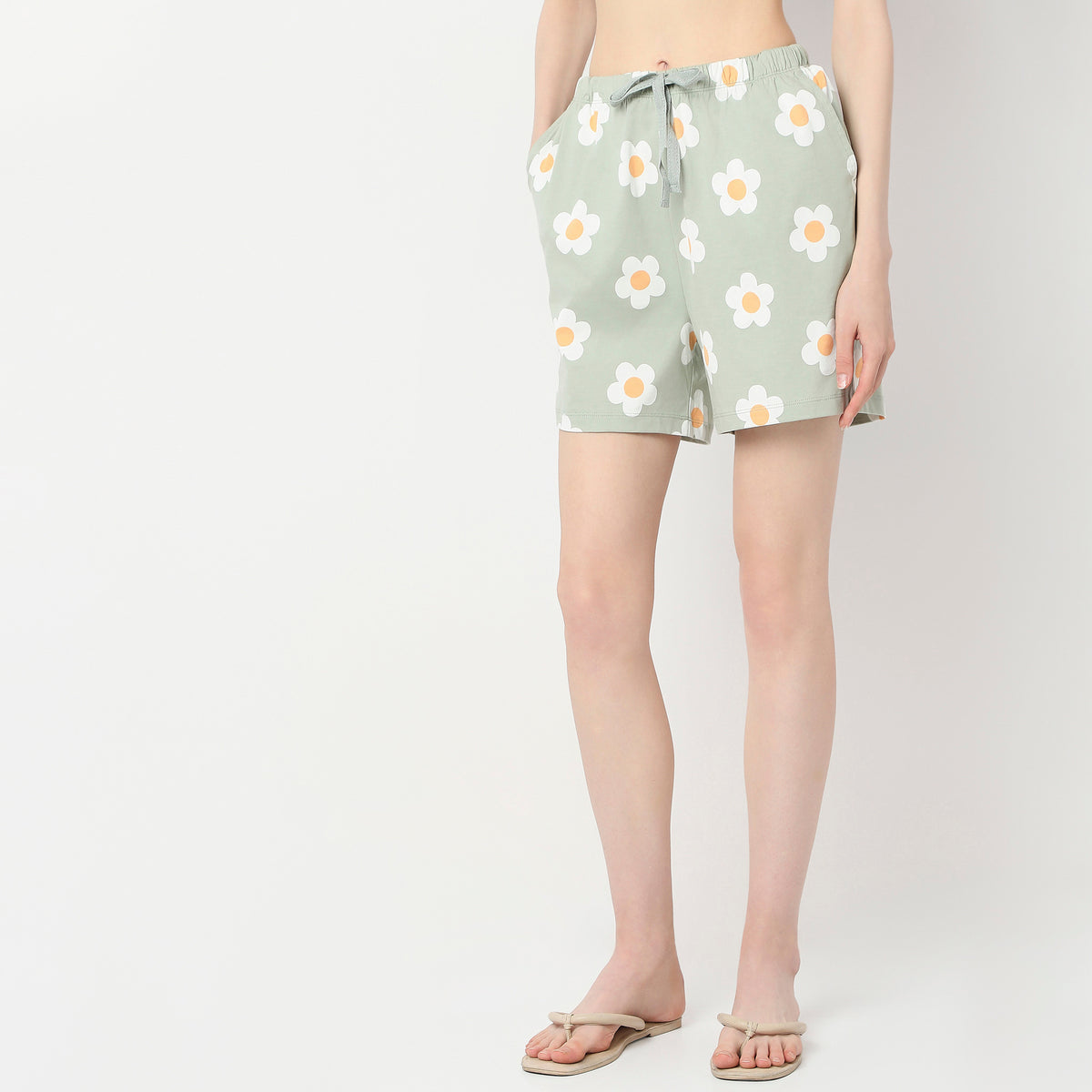 Floral Cotton Shorts