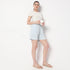 Regular Fit Striped Mid Rise Shorts