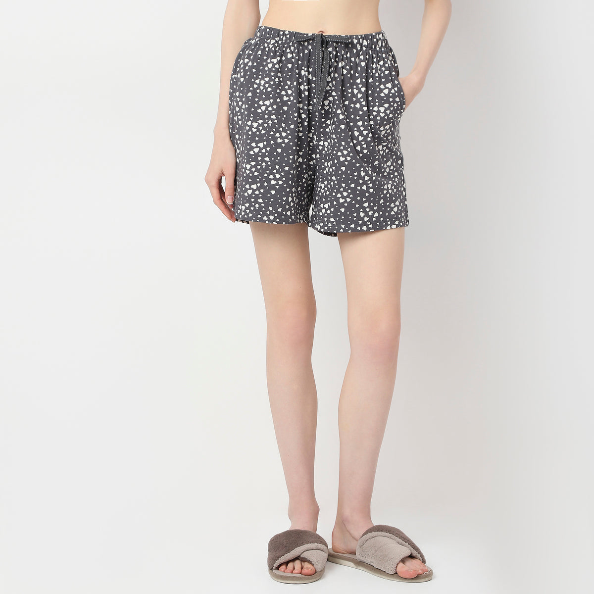 Printed Cotton Shorts