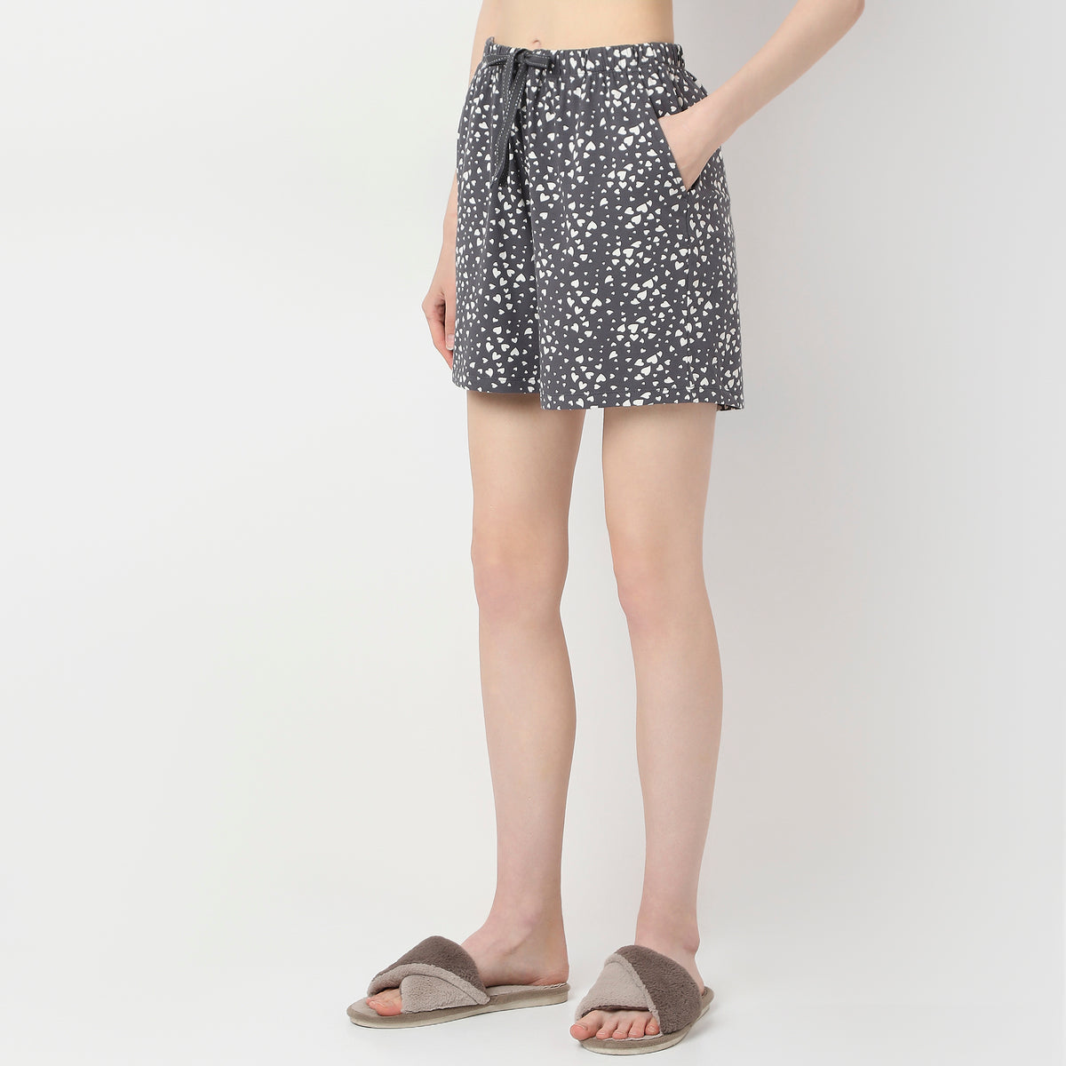 Printed Cotton Shorts