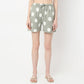 Regular Fit Polka Dot Mid Rise Shorts
