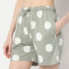 Regular Fit Polka Dot Mid Rise Shorts
