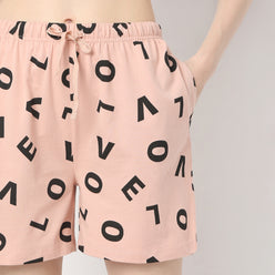 Regular Fit Printed Mid Rise Shorts