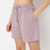 Self-Love Print Mid Rise Core Shorts
