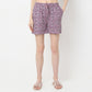 Regular Fit Printed Mid Rise Shorts