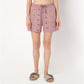 Regular Fit Printed Above Knee Mid Rise Shorts