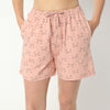 Regular Fit Printed Above Knee Mid Rise Shorts