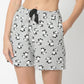 Regular Fit Printed Above Knee Mid Rise Shorts