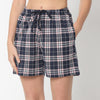 Regular Fit Checkered Above Knee Mid Rise Shorts