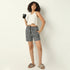 Regular Fit Checkered Above Knee Mid Rise Shorts