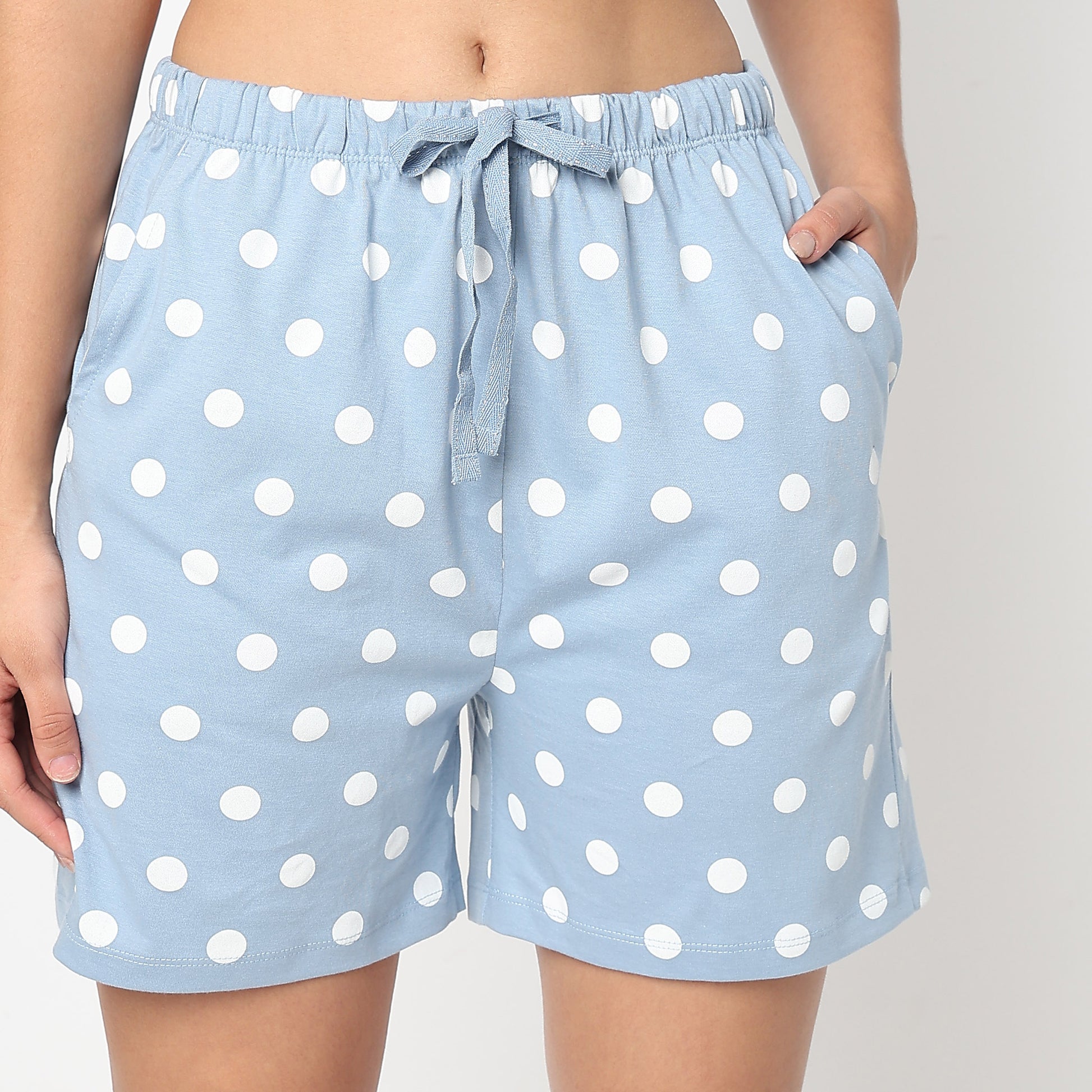 Polka Printed Loungewear Shorts