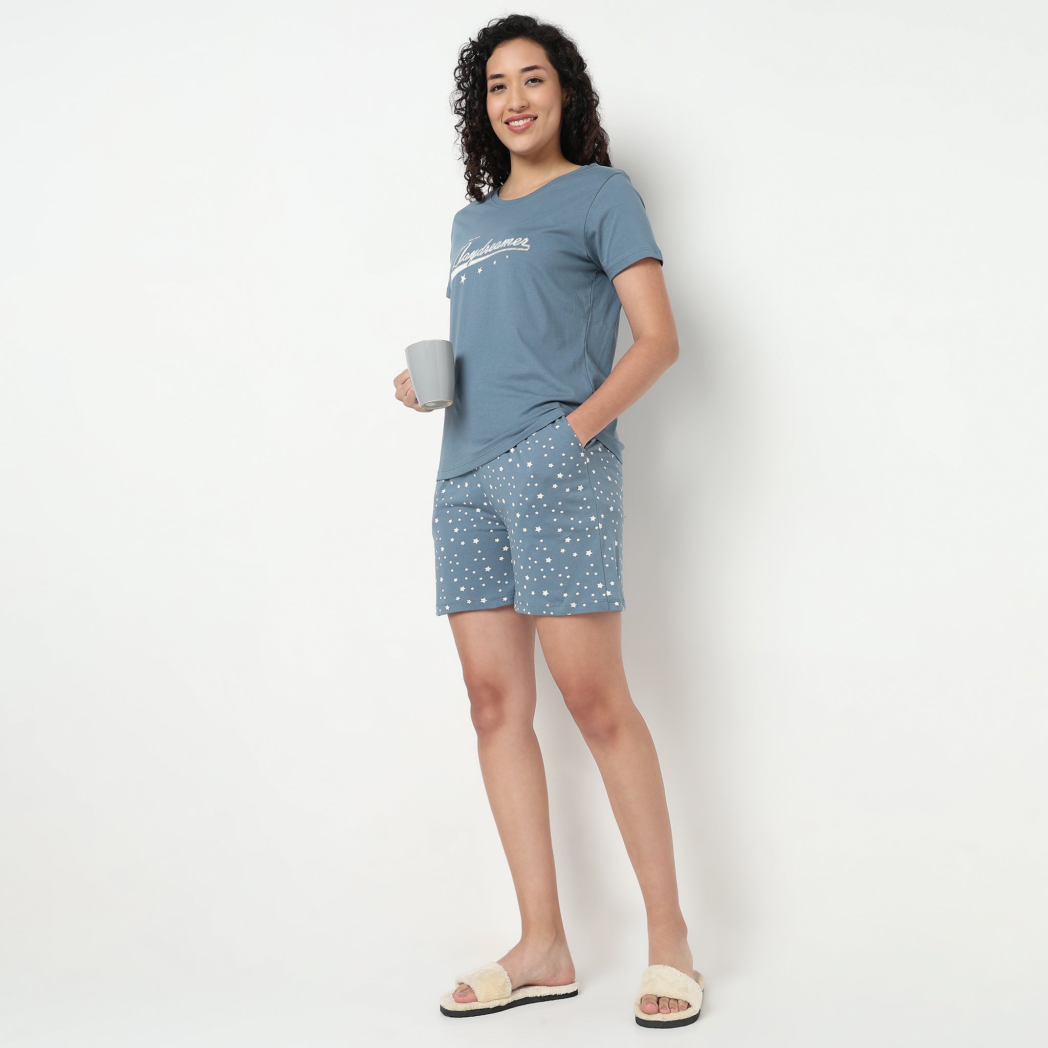 Cotton Fabric Printed Shorts