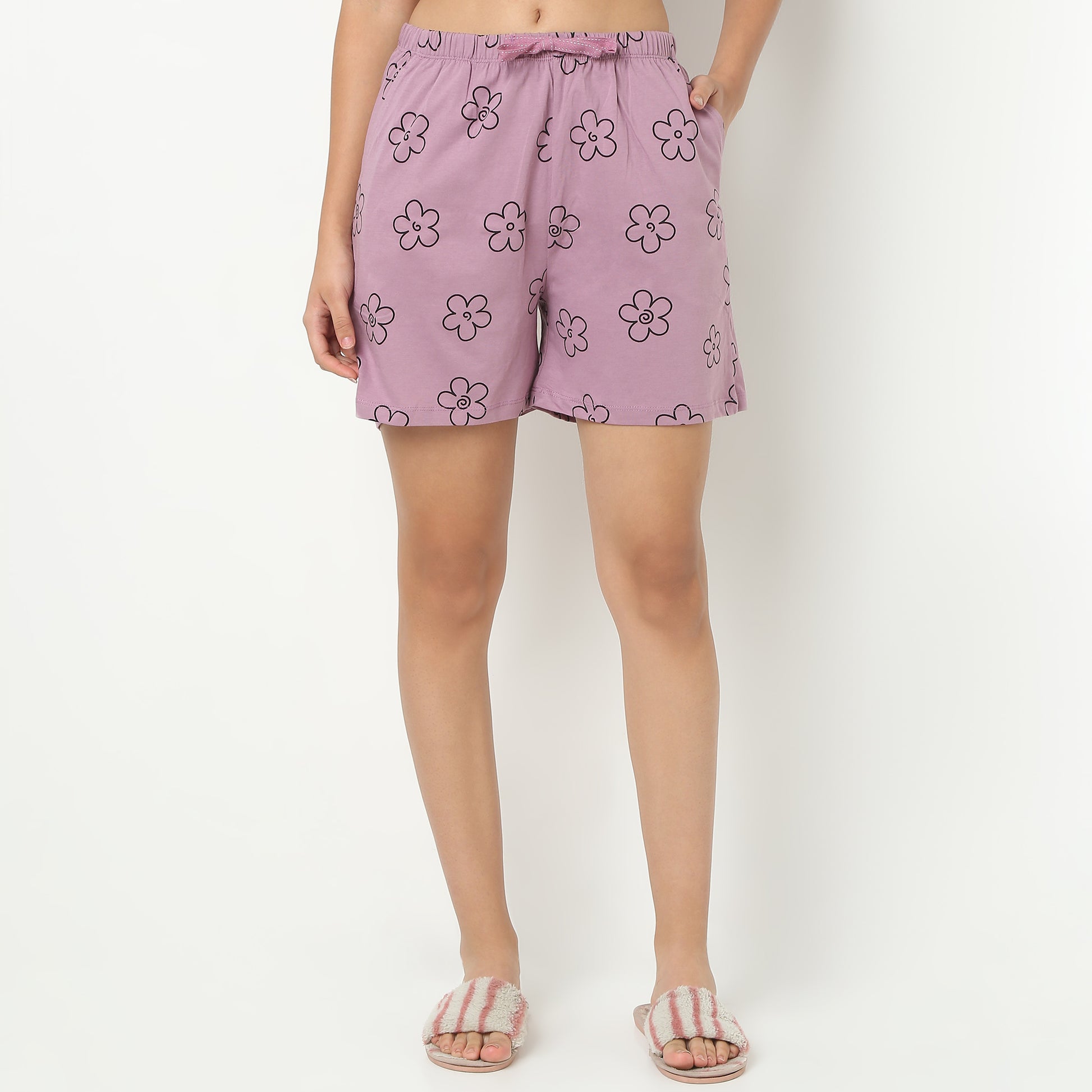 Floral Printed Loungewear Shorts