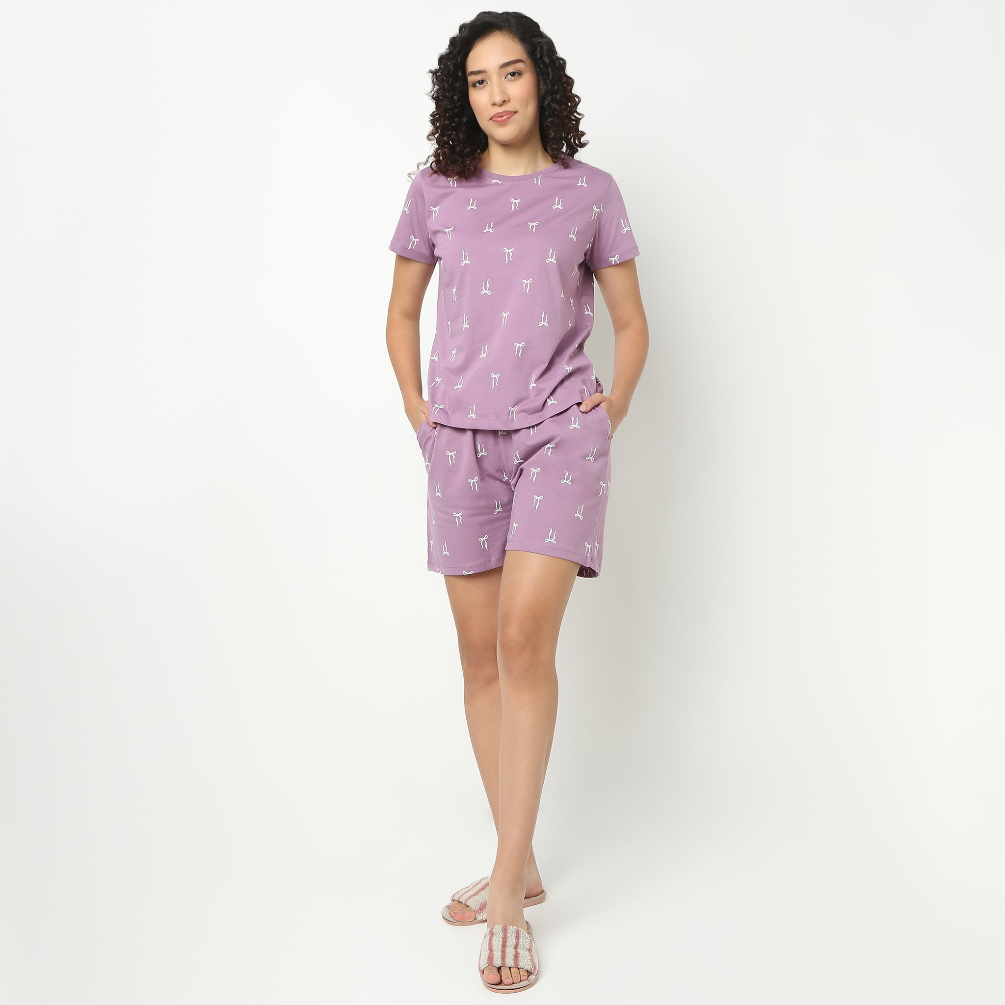 Printed Loungewear Shorts