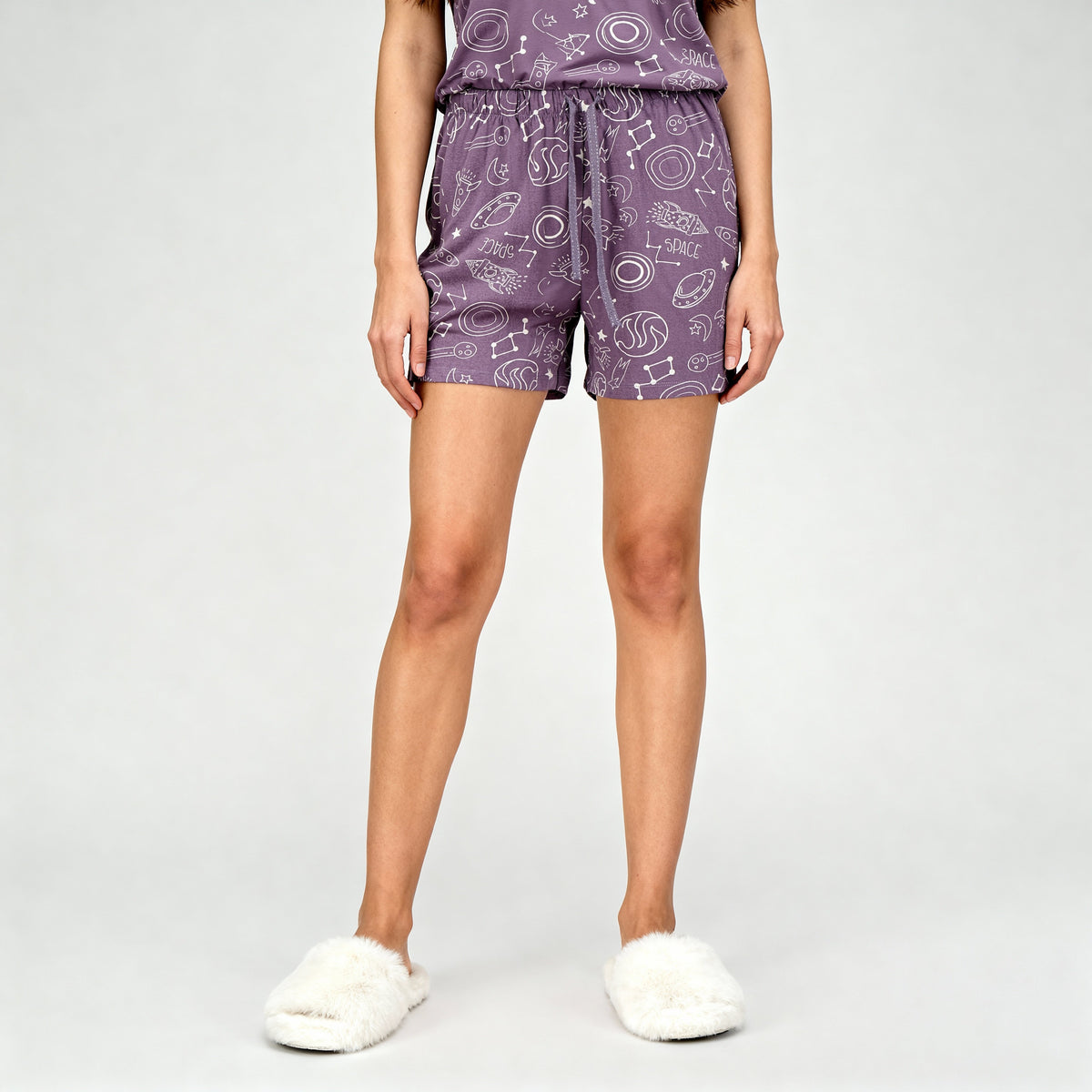 Cotton Printed Lounge Shorts