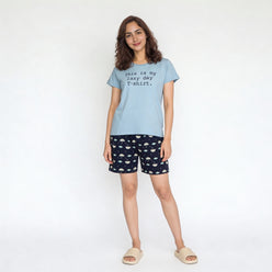 Cotton Printed Lounge Shorts