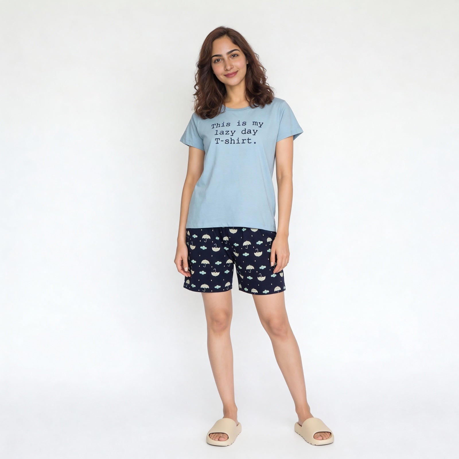 Cotton Printed Lounge Shorts