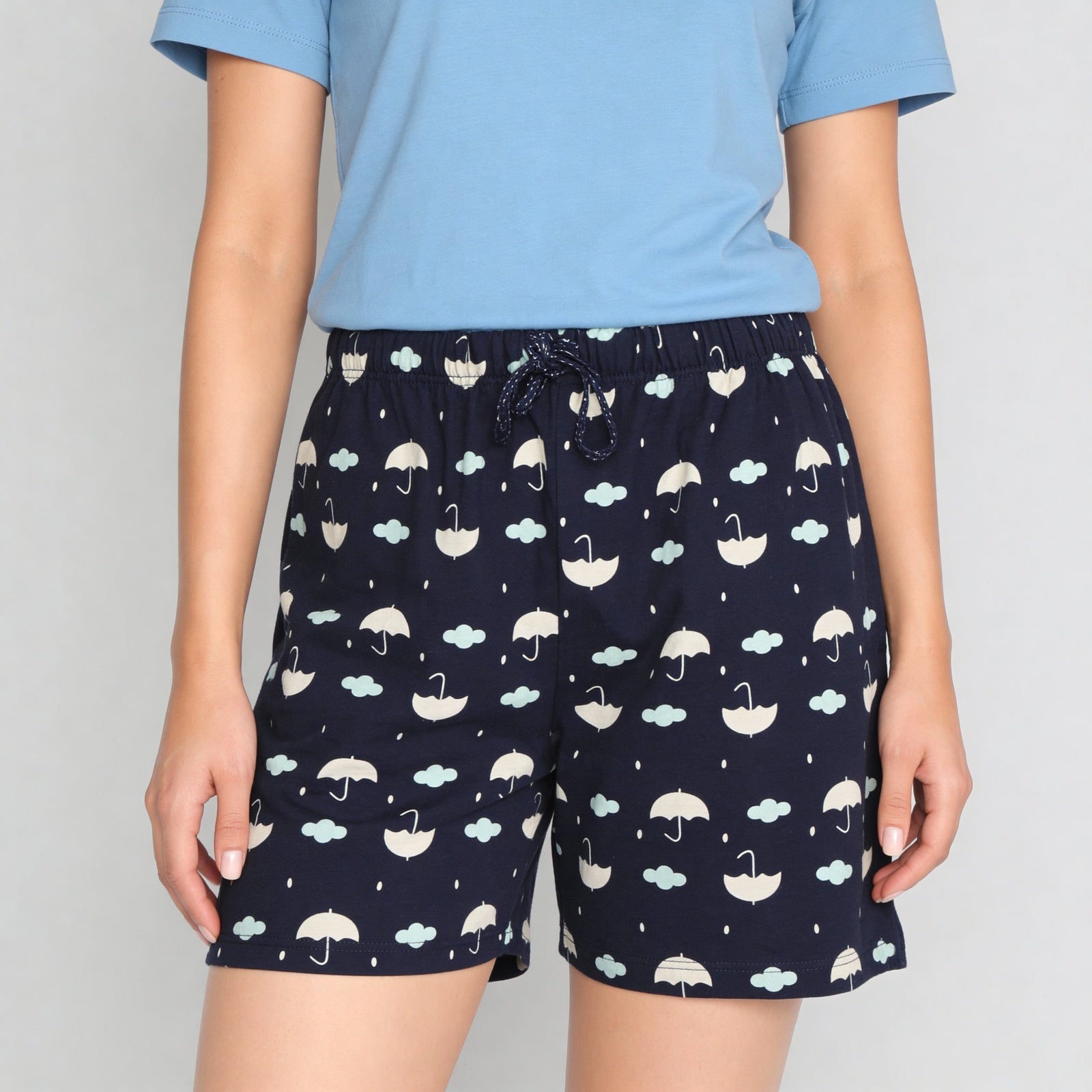 Cotton Printed Lounge Shorts