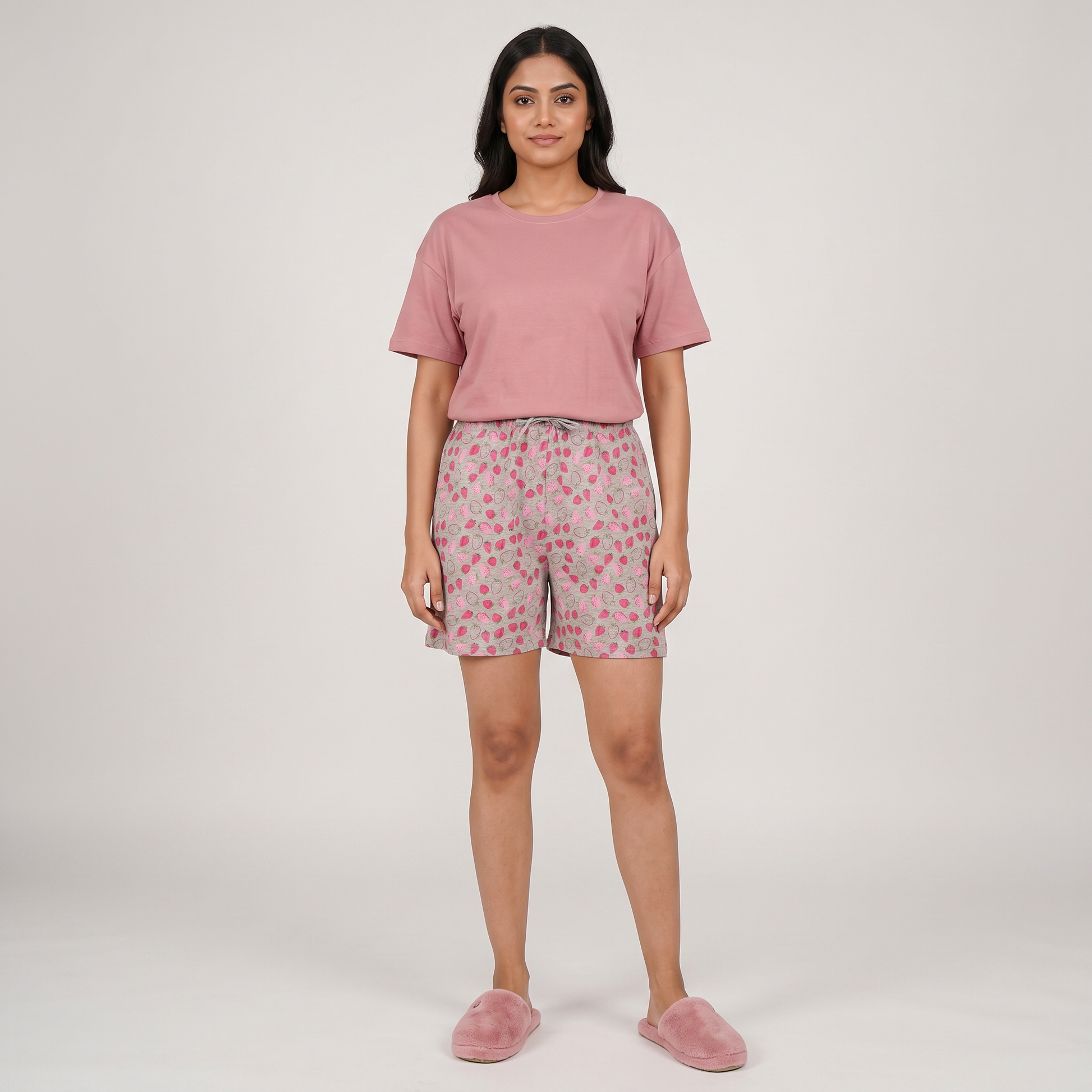 Cotton Printed Lounge Shorts
