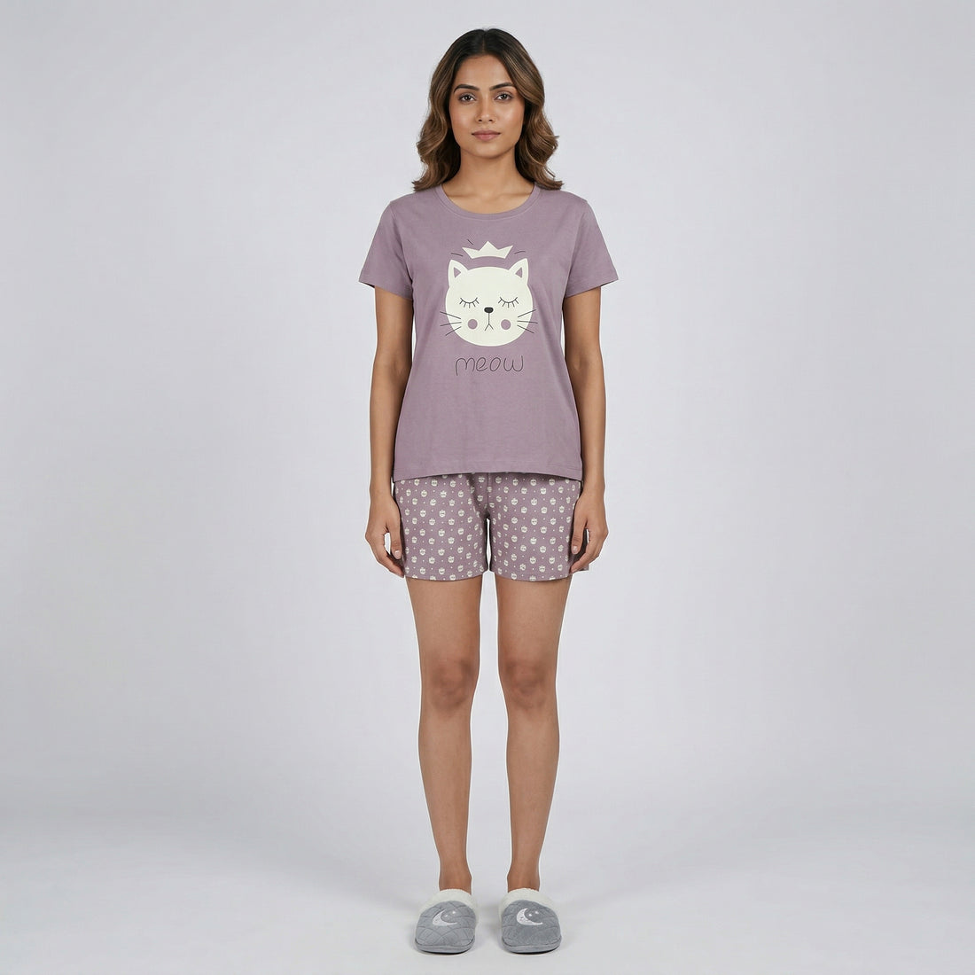 Cotton Printed Lounge Shorts