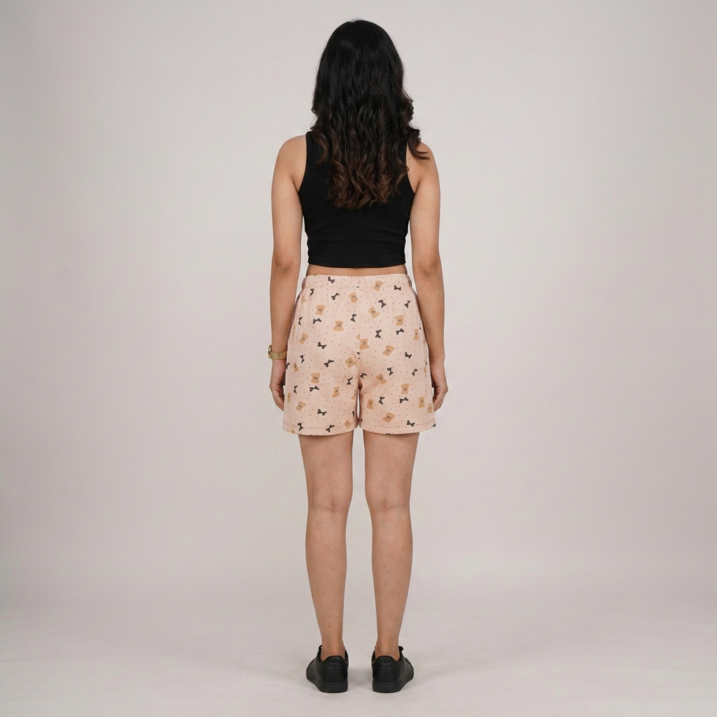 Cotton Printed Lounge Shorts