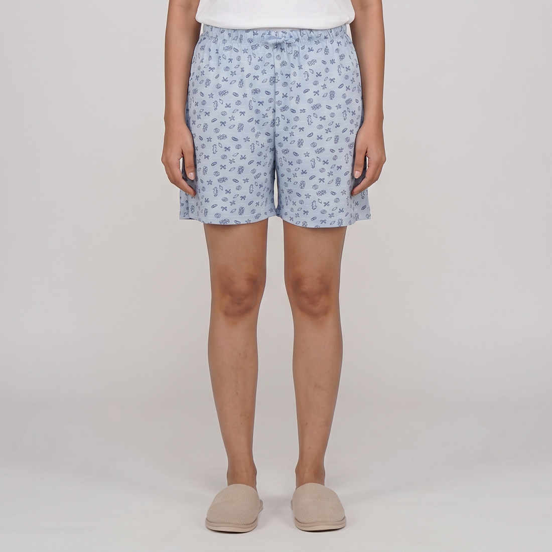Cotton Printed Lounge Shorts