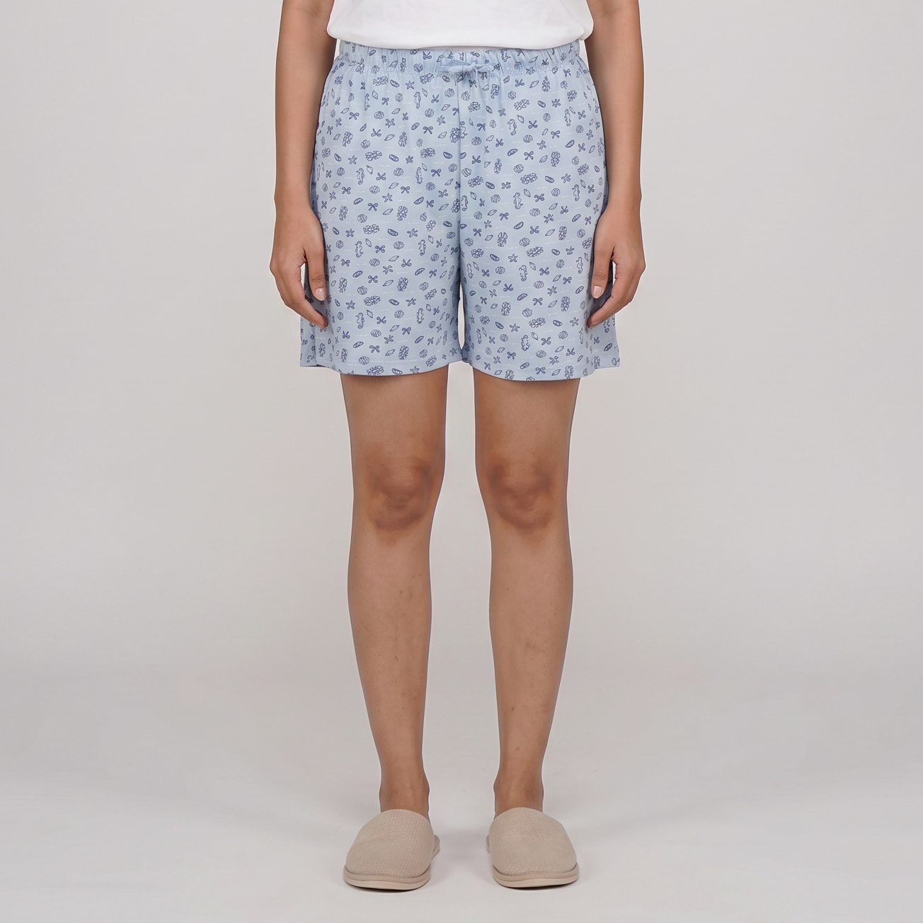 Cotton Printed Lounge Shorts
