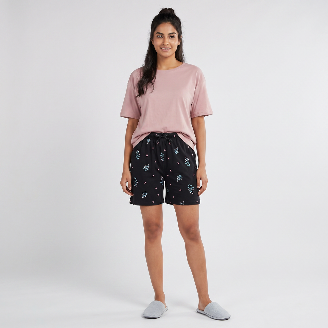 Cotton Printed Lounge Shorts
