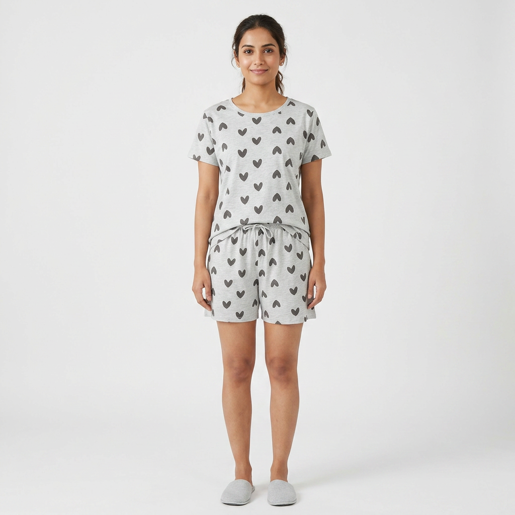Cotton Printed Lounge Shorts