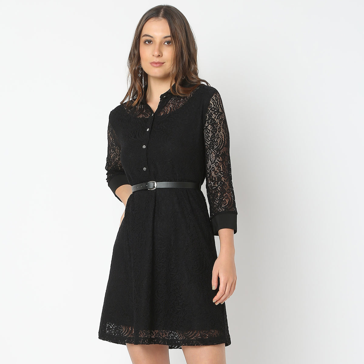 Slim Fit Lace Dress