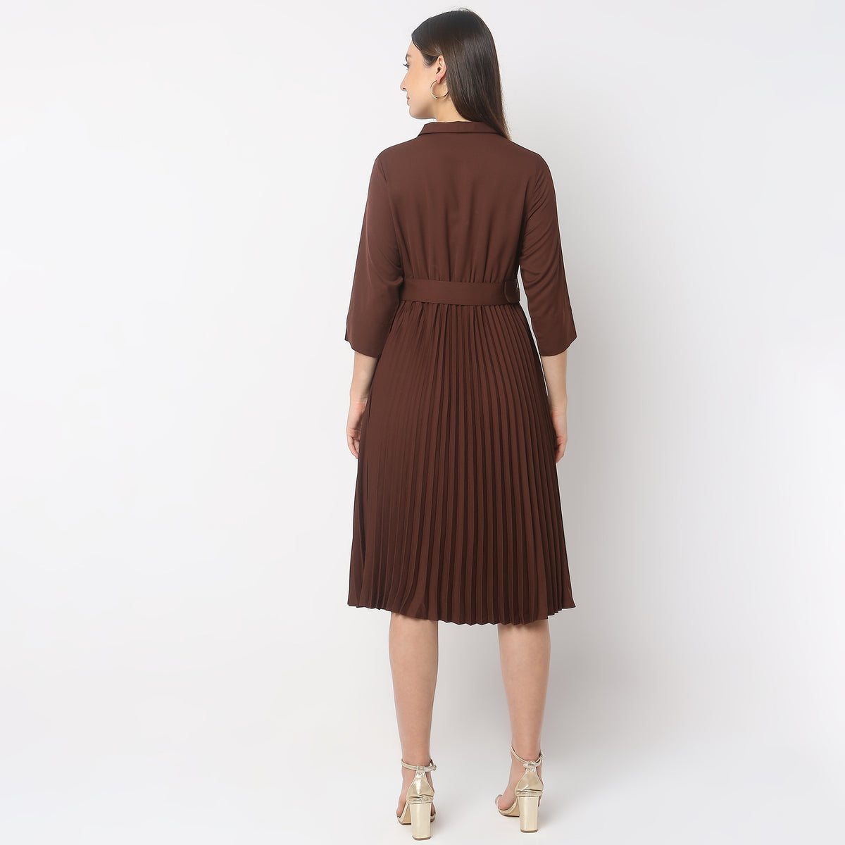 Slim Fit Solid Dress