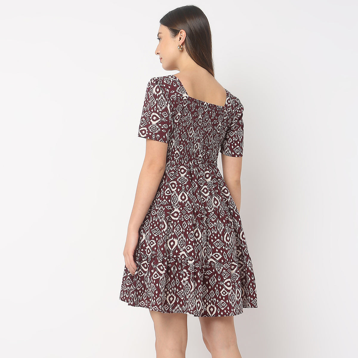 Regular Fit Printed Dress