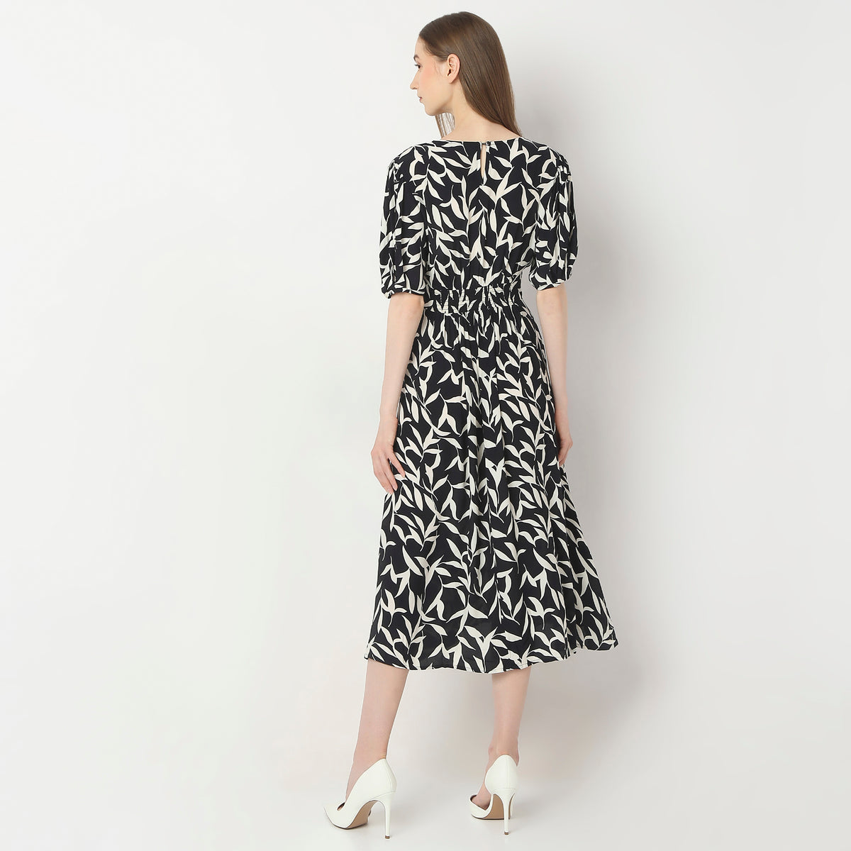 Regular Fit Printed Dress