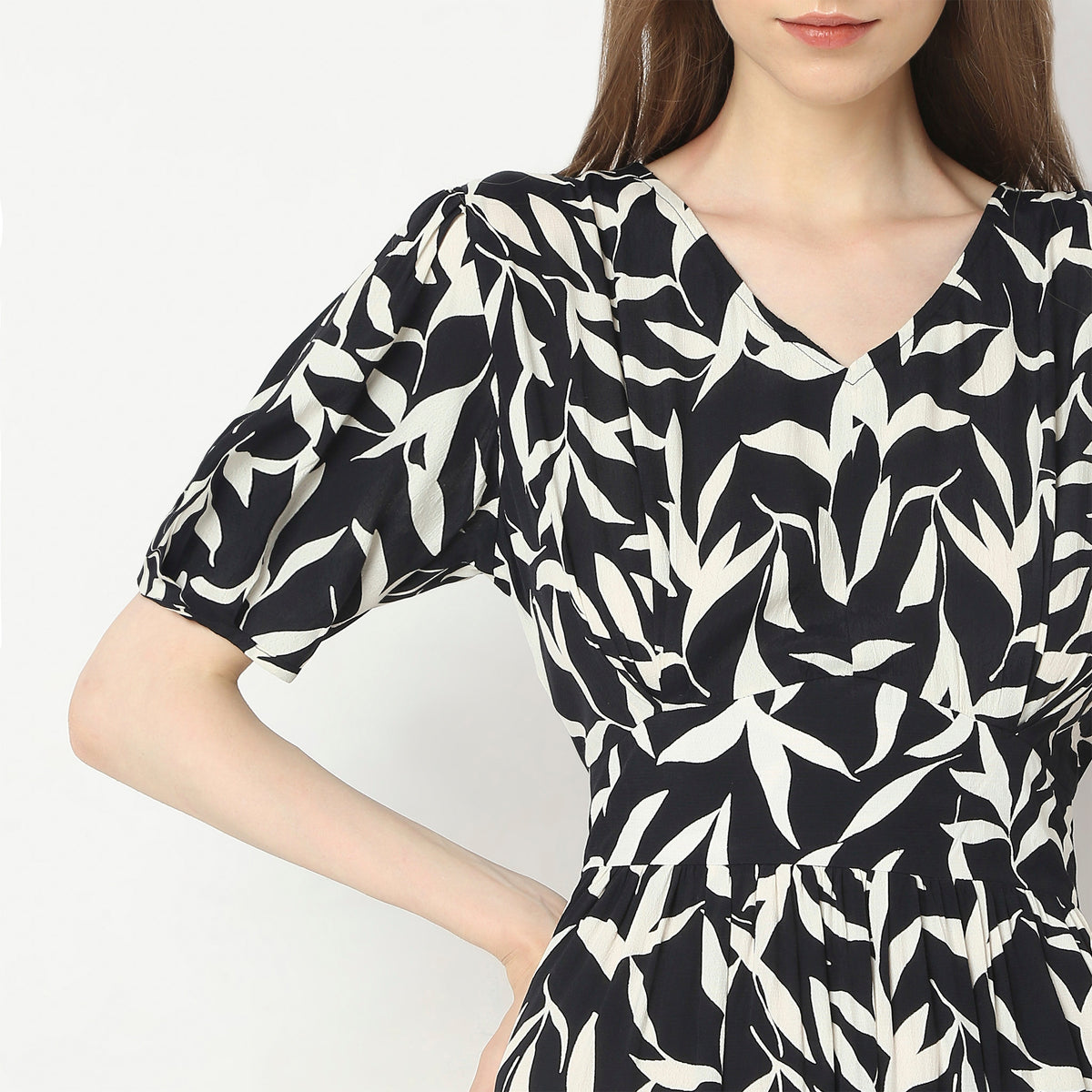 Regular Fit Printed Dress