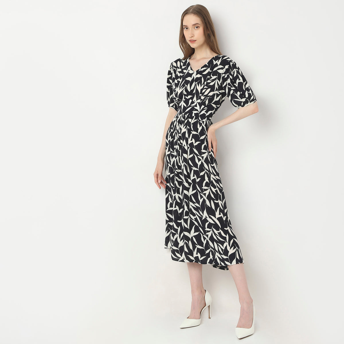 Regular Fit Printed Dress