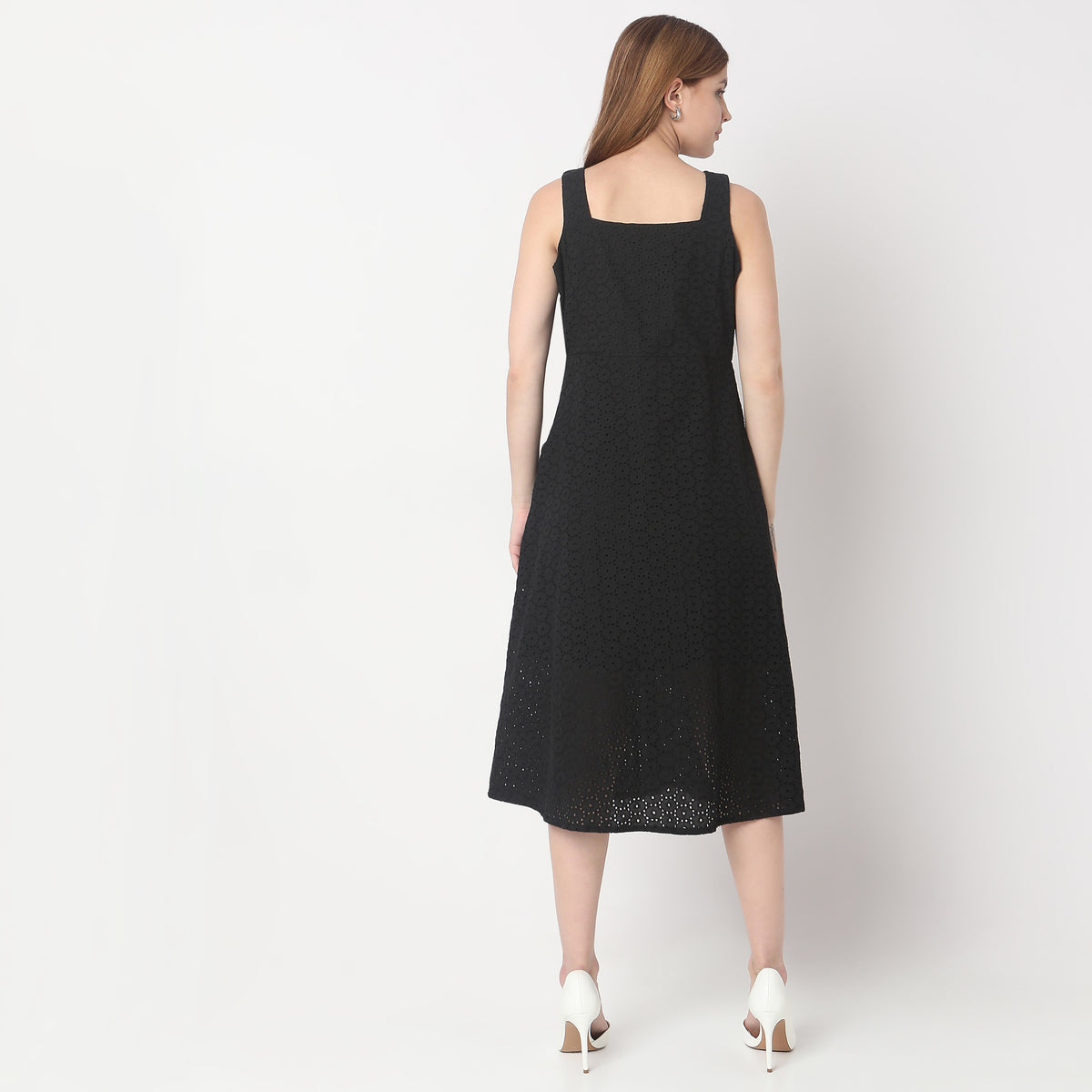 Regular Fit Solid Dress