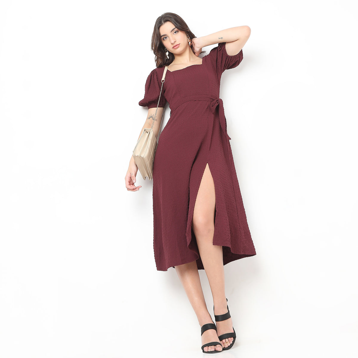 Regular Fit Structured Dress