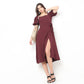 Buy Puff Sleeve Structured Dress - Style Union