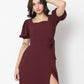 Buy Puff Sleeve Structured Dress - Style Union