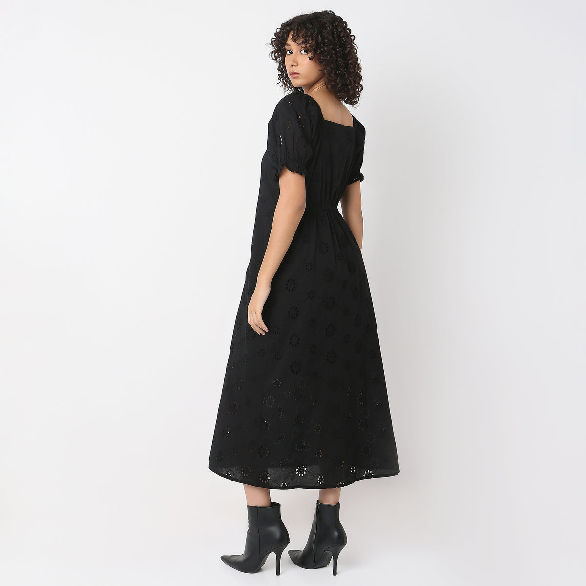 Regular Fit Solid Dress