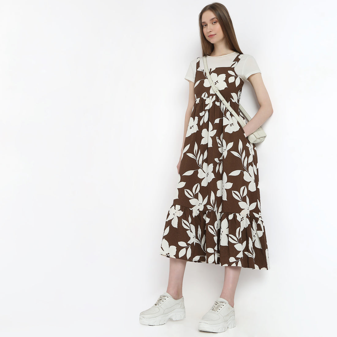 Flare Fit Printed Dress